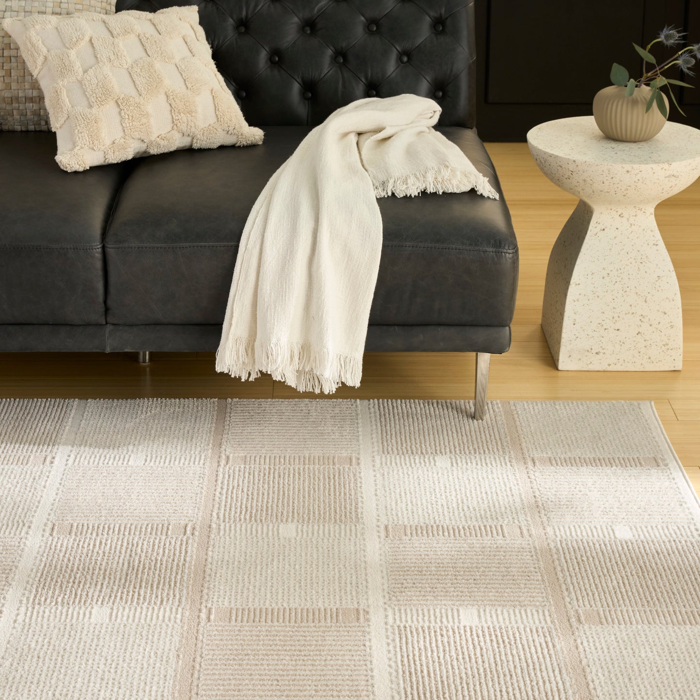 Nourison Home Nordic  Ivory Taupe  Contemporary