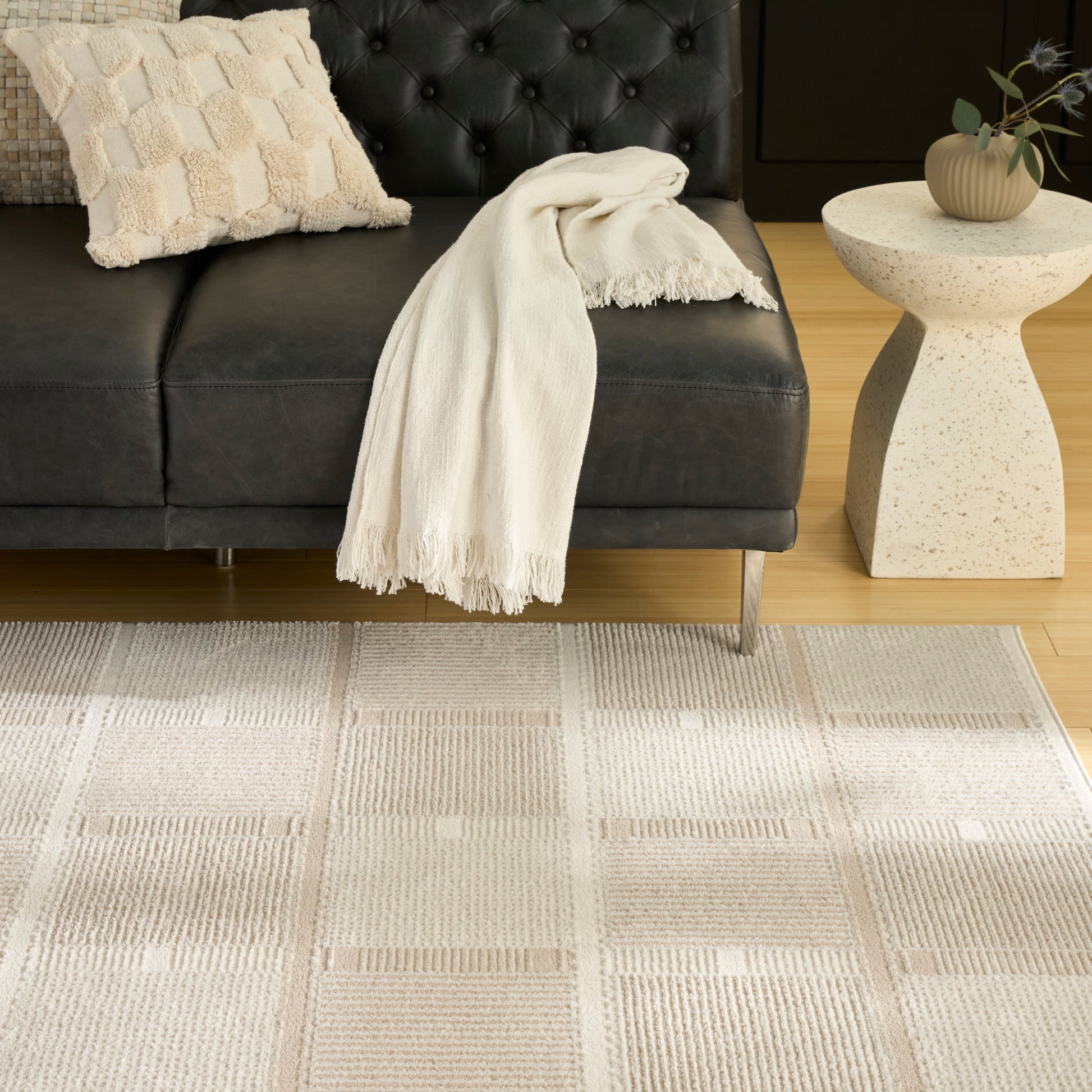 Nourison Home Nordic  Ivory Taupe  Contemporary