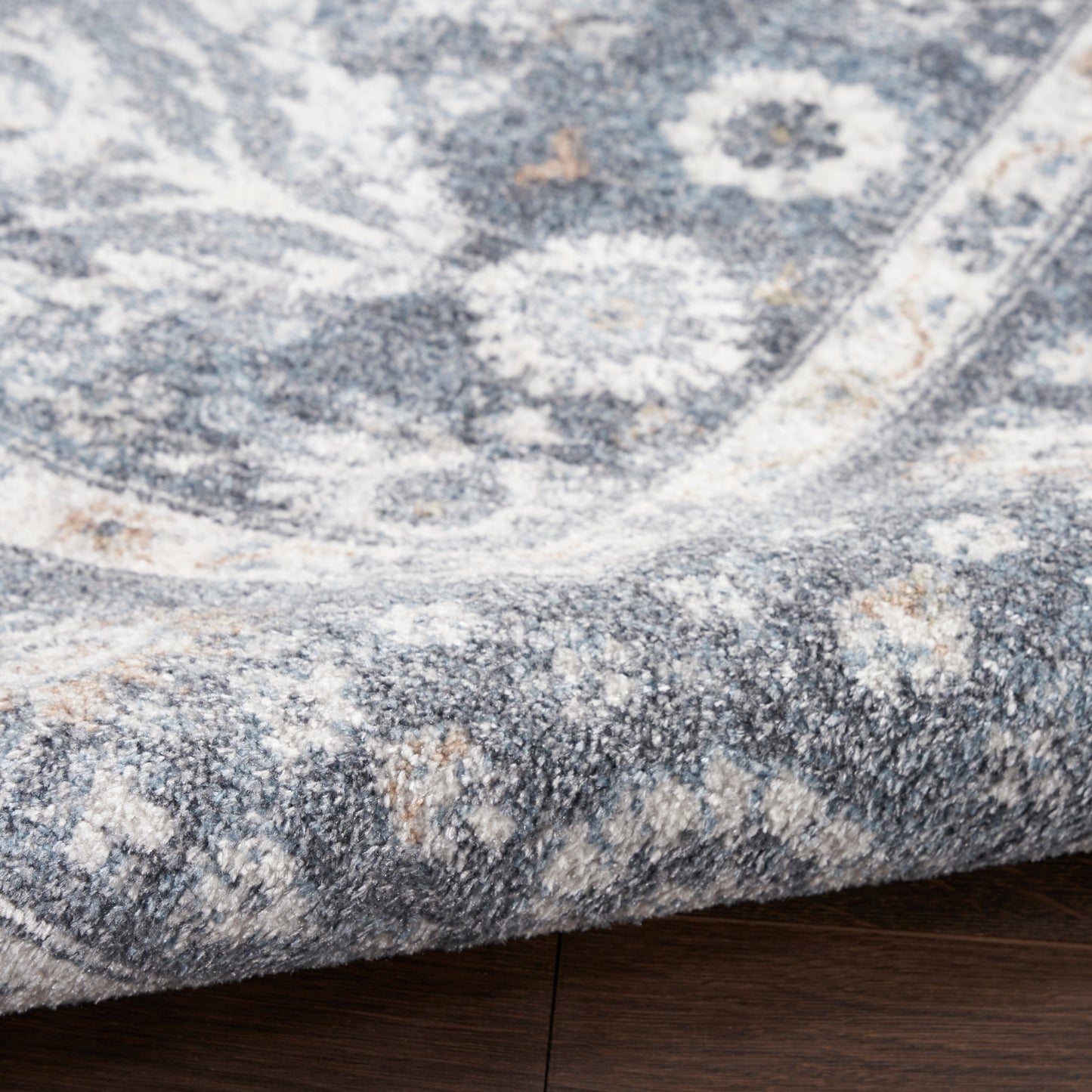 Nourison Home Astra Machine Washable  Dark Blue  Traditional