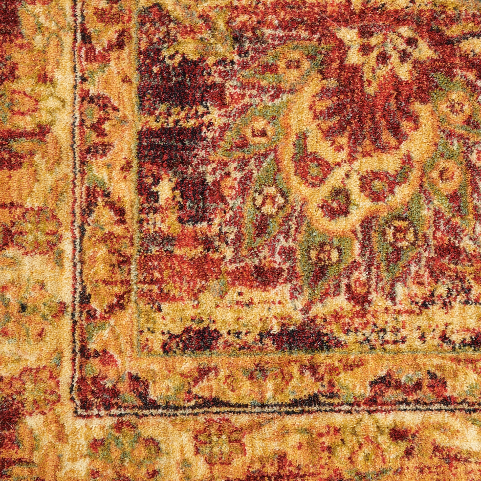 Nourison Home Jewel  Cream Red  Traditional