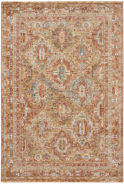 Nourison Home Sahar SHR01 Rust Traditional Power-loomed Rug