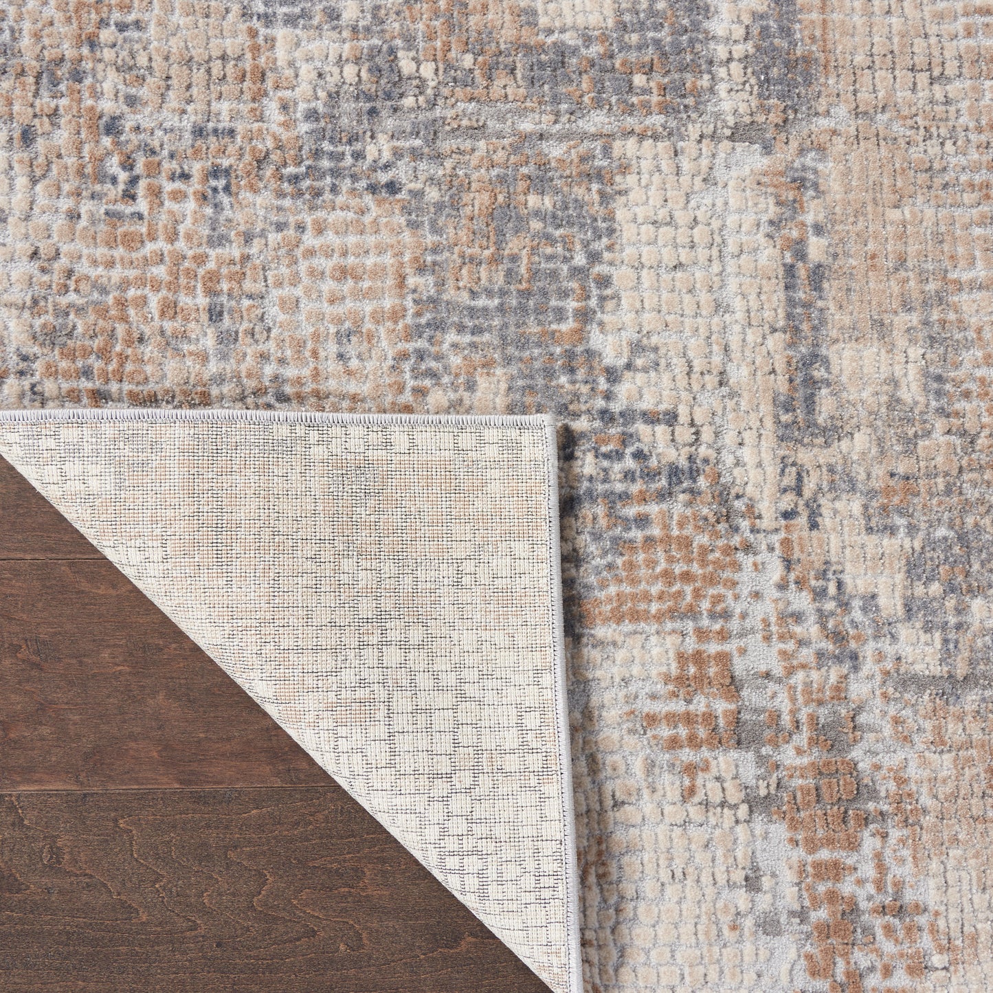 Nourison Home Rustic Textures  Beige Grey  Contemporary