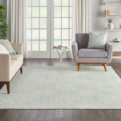 Nourison Home Jubilant  Ivory Green  Transitional