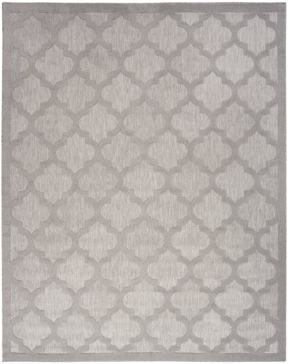 Nourison Home Easy Care NES01 Silver Grey Contemporary Flat Weave Rug