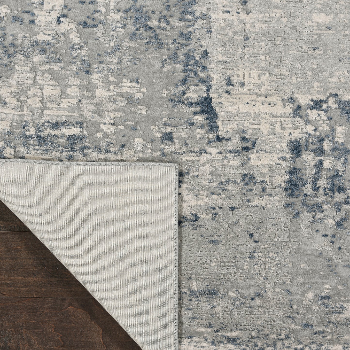 Nourison Home Rustic Textures  Ivory Blue  Contemporary