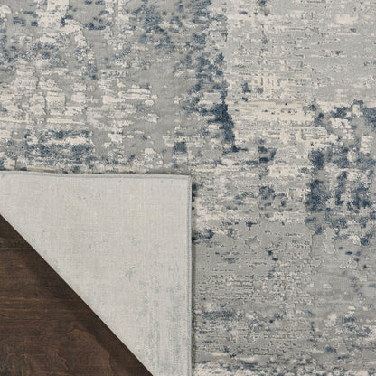 Nourison Home Rustic Textures  Ivory Blue  Contemporary