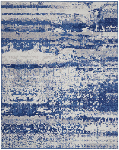 Nourison Home Whimsicle WHS06 Ivory Navy Contemporary Power-loomed Rug