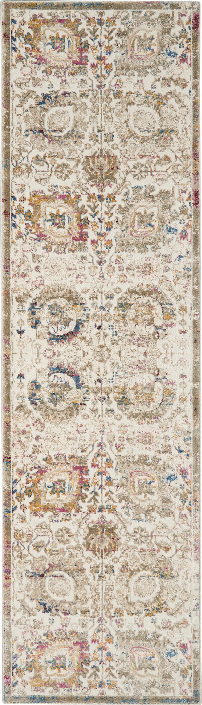 Nourison Home Melody  Ivory Multicolor  Traditional
