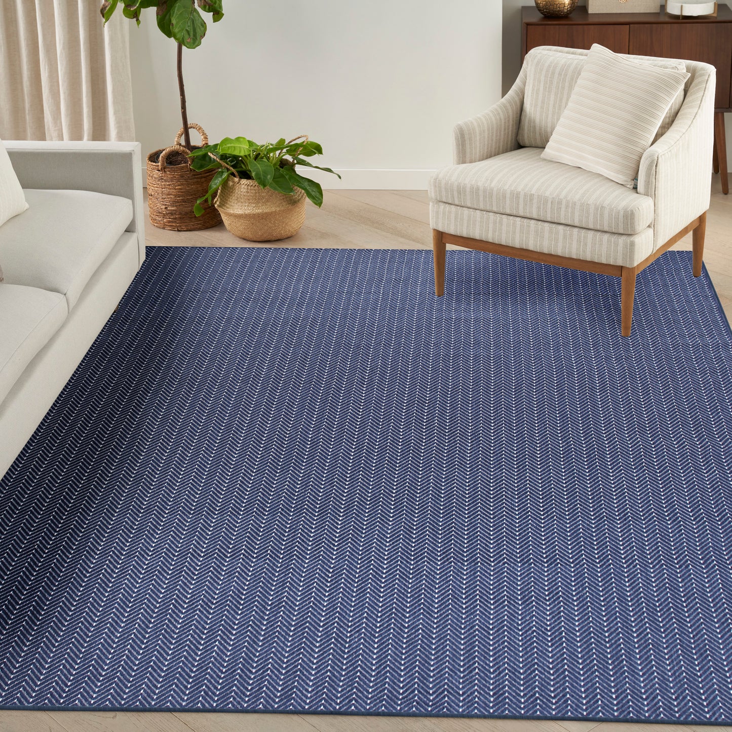 Nourison Home Horizon Indoor/Outdoor  Navy  Contemporary