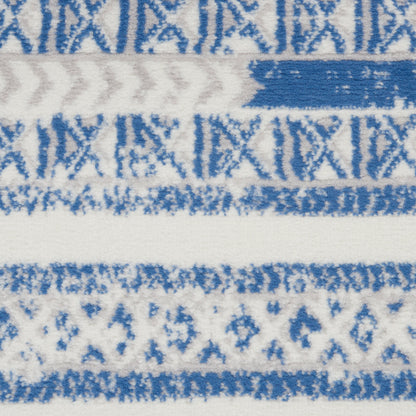 Nourison Home Whimsicle  Ivory Blue  Transitional