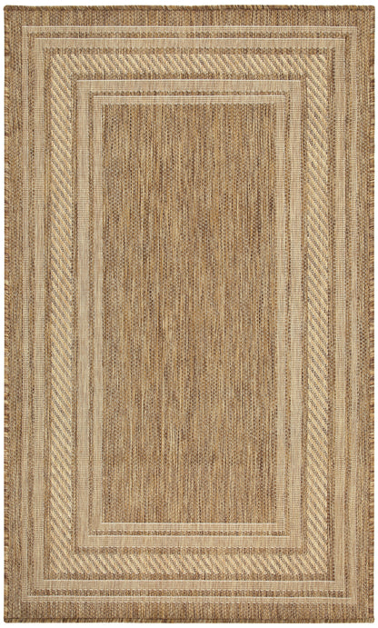 Nourison Home Horizon Indoor/Outdoor HOZ03 Natural Contemporary Power-loomed Rug