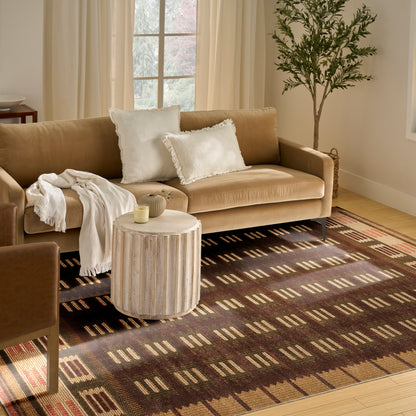 Nourison Home Nordic  Rust  Contemporary
