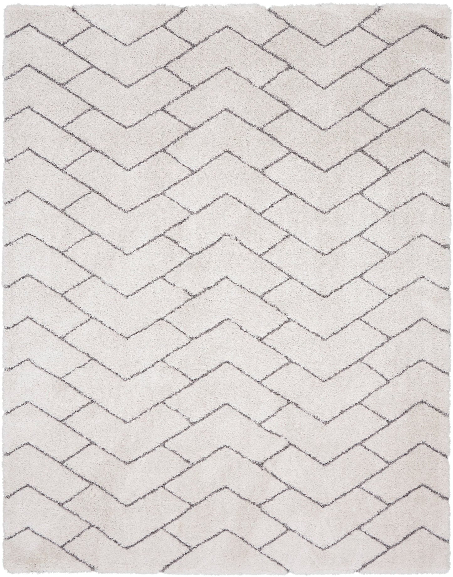 Nourison Home Dreamy Shag  Ivory Grey  Contemporary