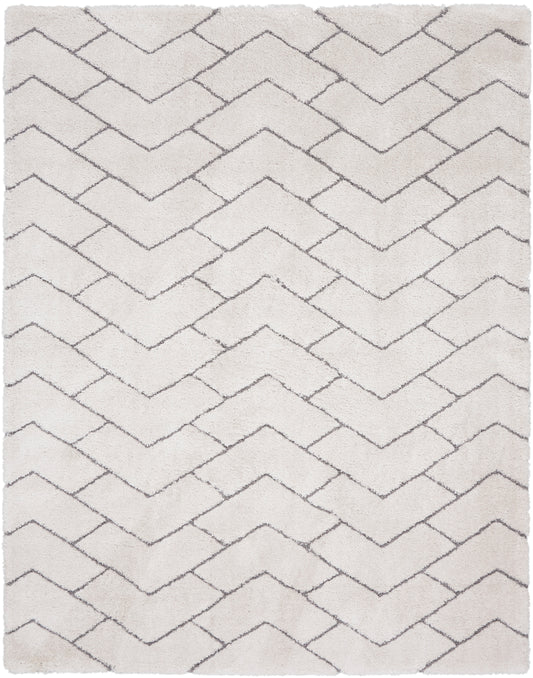 Nourison Home Dreamy Shag  Ivory Grey  Contemporary