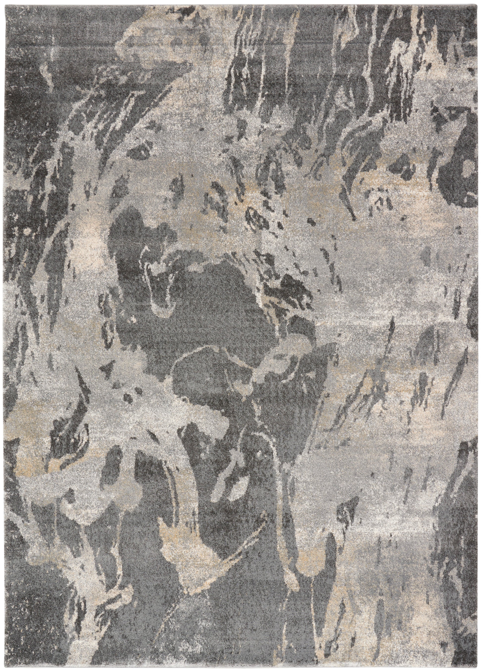 Nourison Home Fusion  Beige Grey  Contemporary