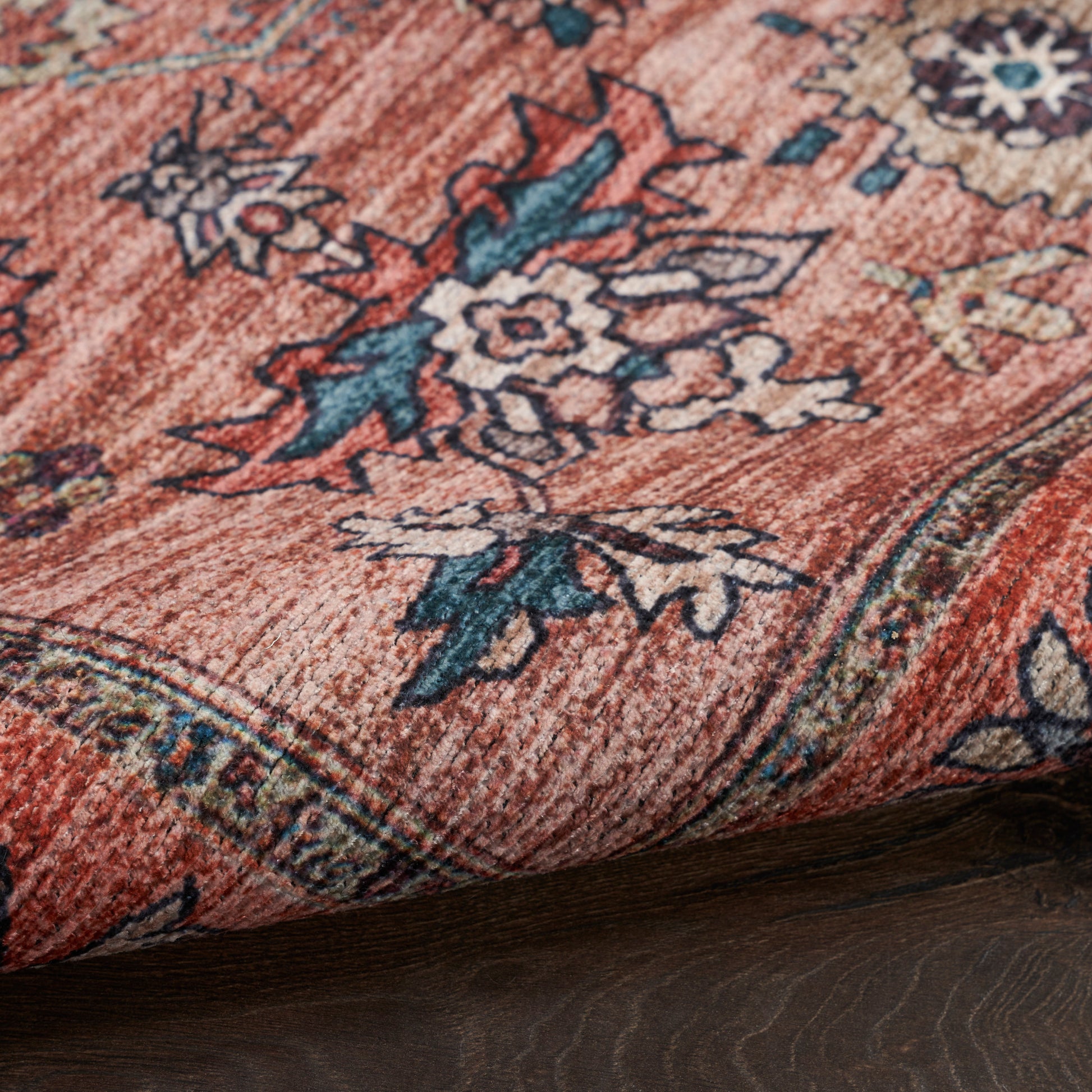 Nourison Home Grand Washables  Rust Multicolor  Traditional
