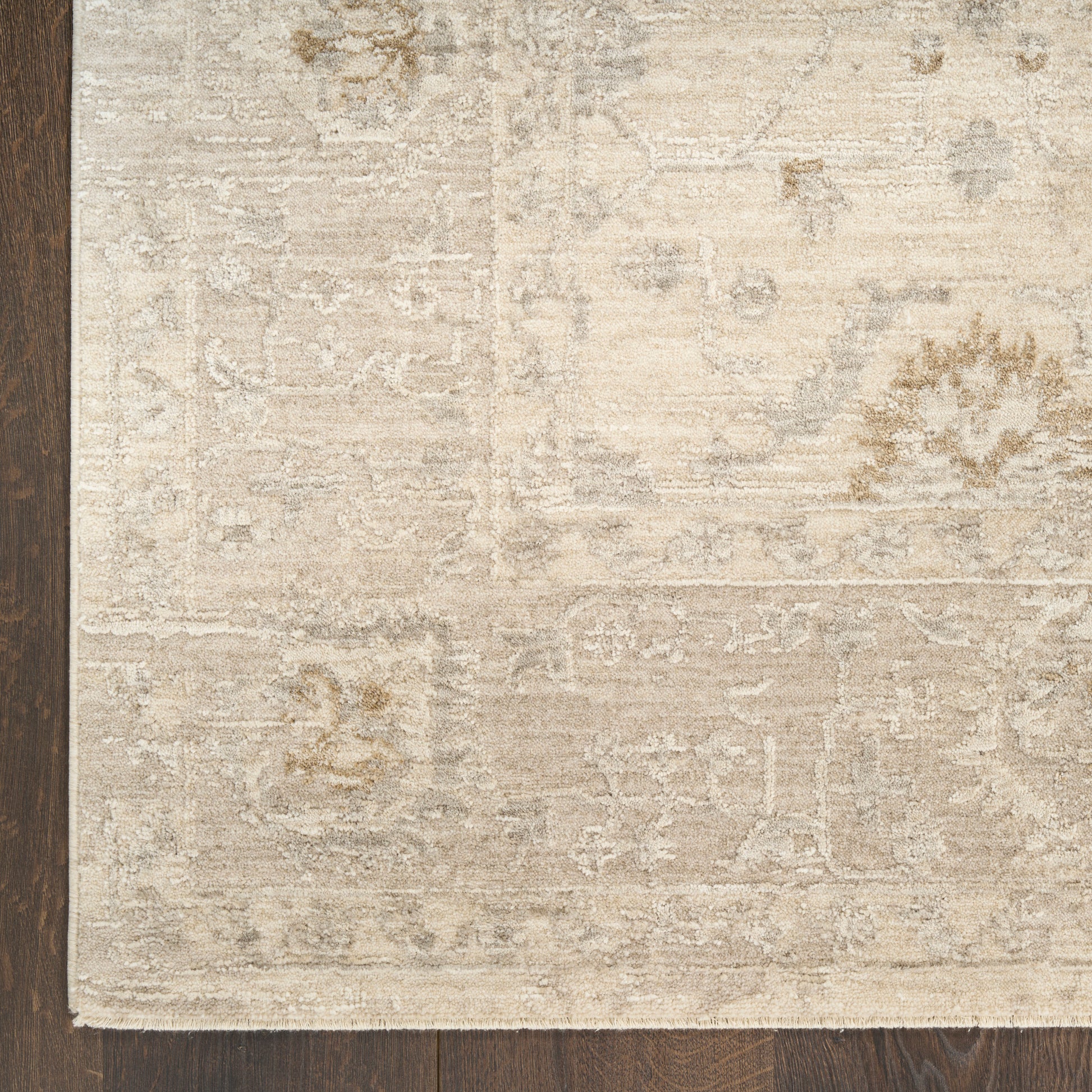 Nourison Home Moonlit  Ivory Grey  Traditional