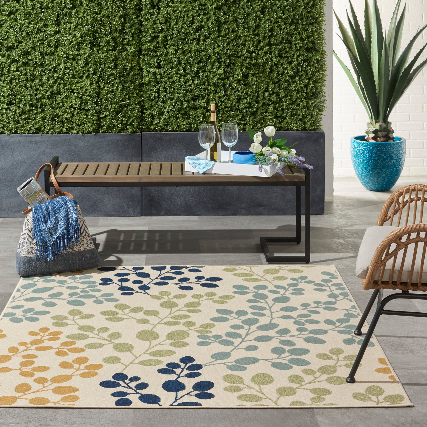 Nourison Home Caribbean  Ivory  Contemporary