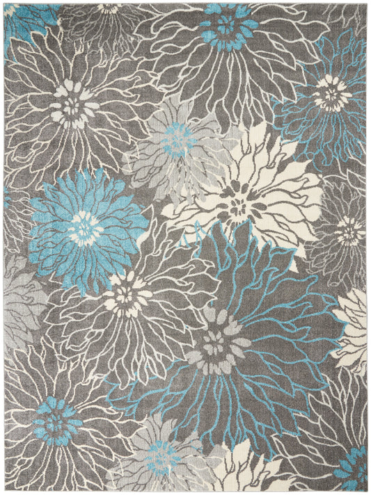 Nourison Home Passion  Charcoal Blue  Contemporary