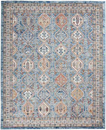 Nourison Home Quarry  Blue Multicolor  Contemporary
