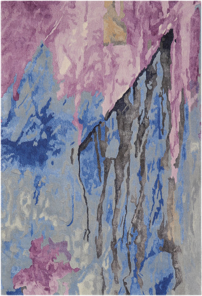 Nourison Home Prismatic PRS11 Grey Multicolor Contemporary Hand Tufted Rug