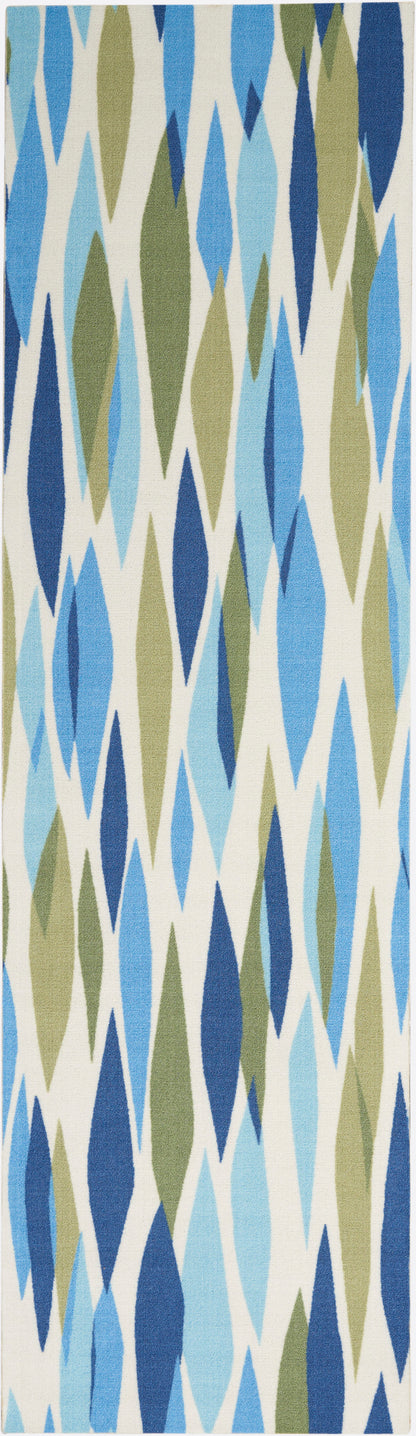 Waverly Sun N Shade SND01 Seaglass Contemporary Power-Loomed Rug
