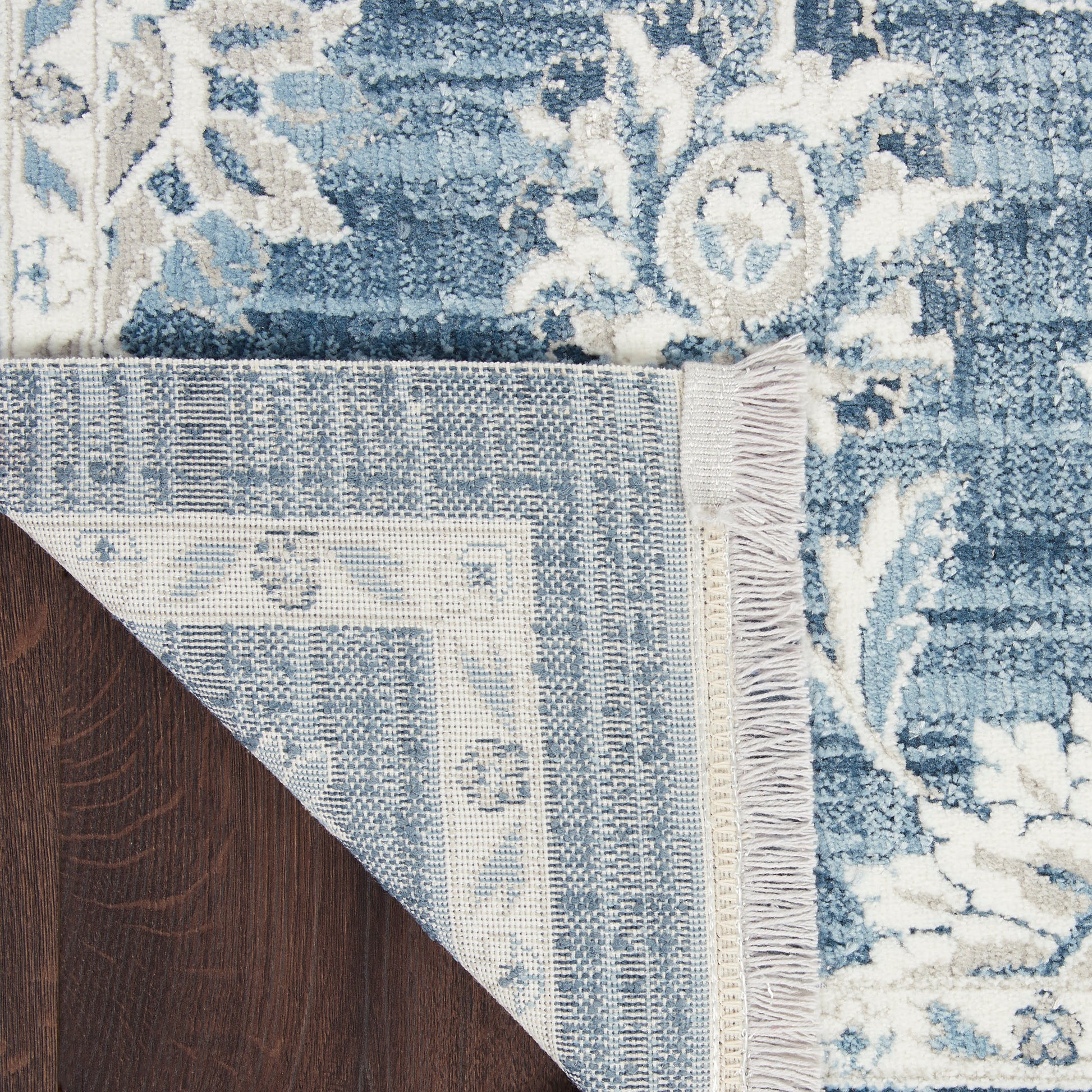 Nourison Home Lennox  Blue Ivory  Transitional