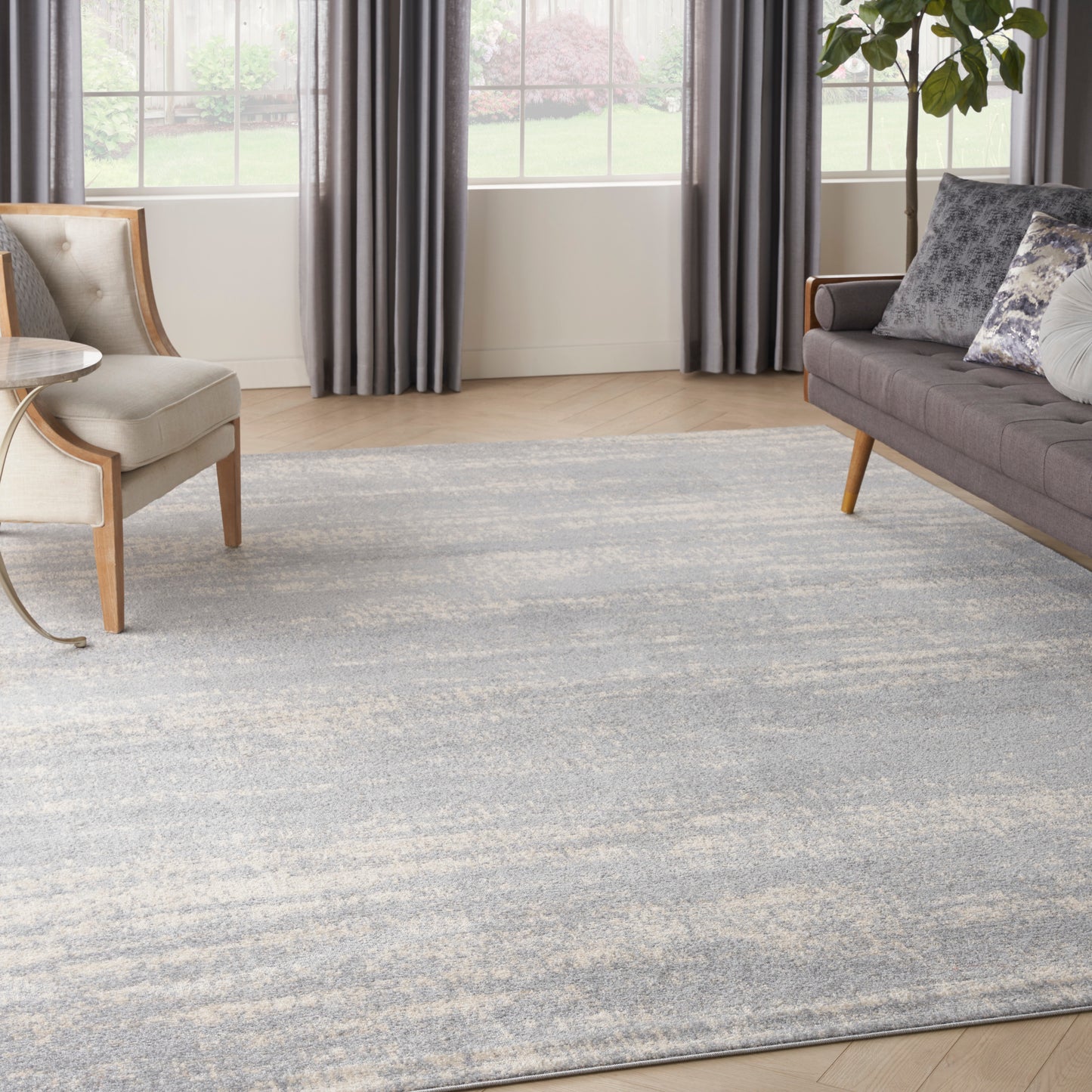 Nourison Home Nourison Essentials  Grey Beige  Contemporary