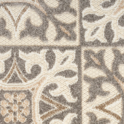 Nourison Home Aloha  Ivory Grey  Contemporary
