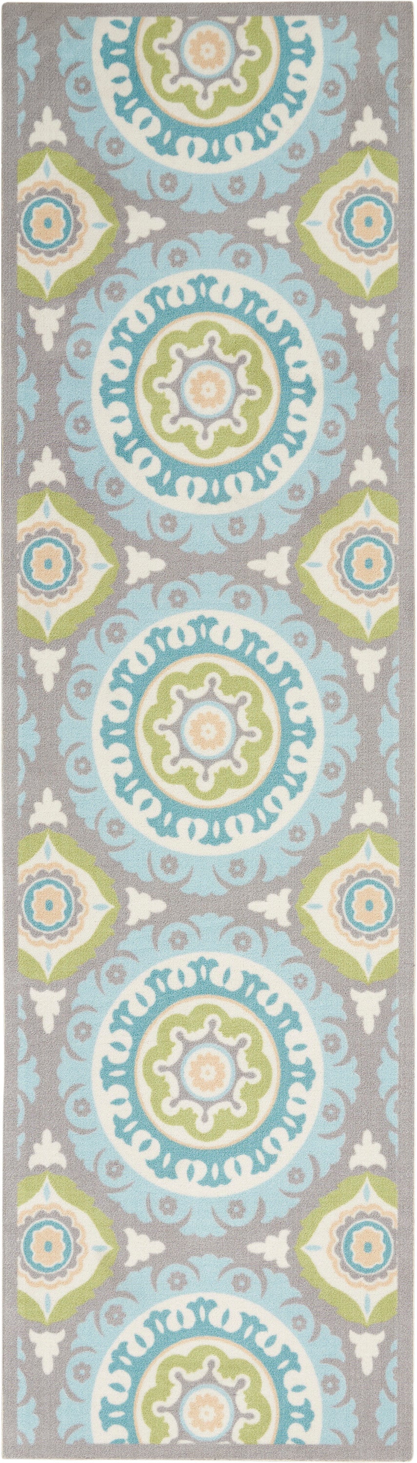 Waverly Sun N Shade SND16 Jade Contemporary Power-Loomed Rug