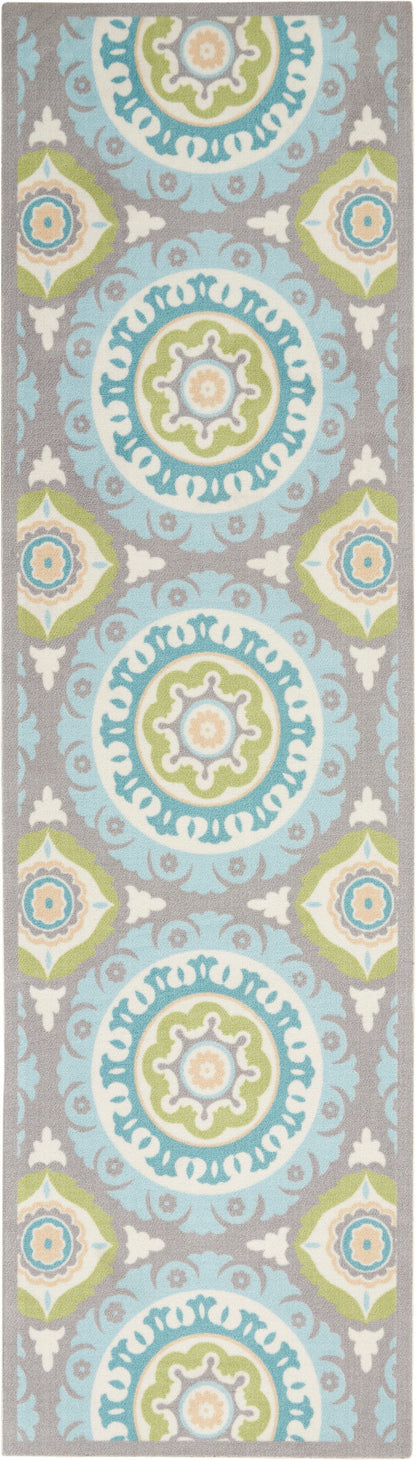 Waverly Sun N Shade SND16 Jade Contemporary Power-Loomed Rug