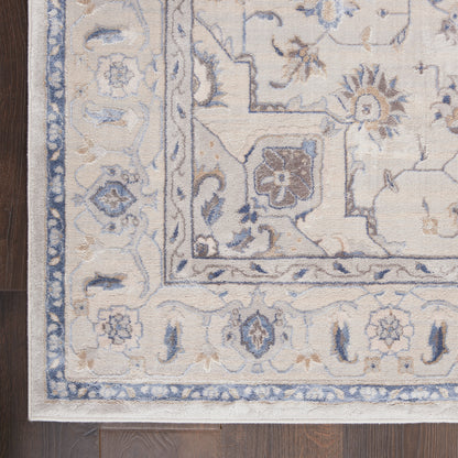 Nourison Home Silky Textures  Ivory Grey  Traditional
