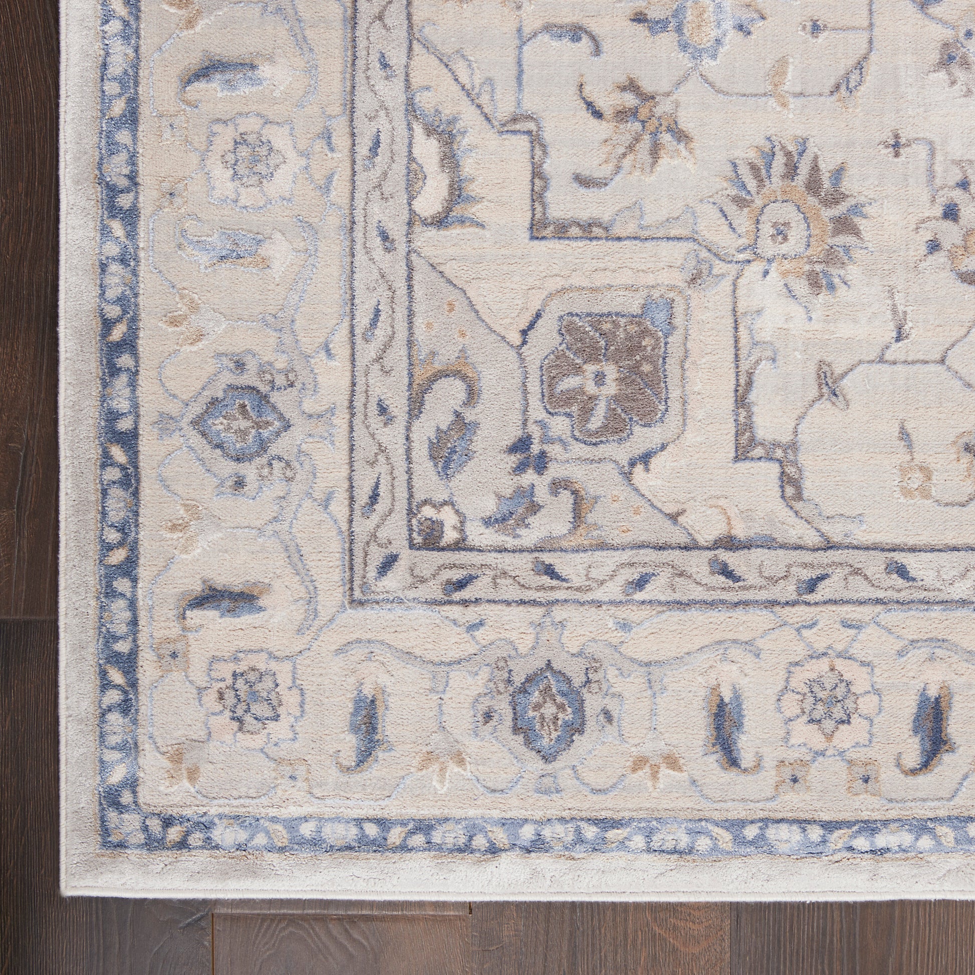 Nourison Home Silky Textures  Ivory Grey  Traditional