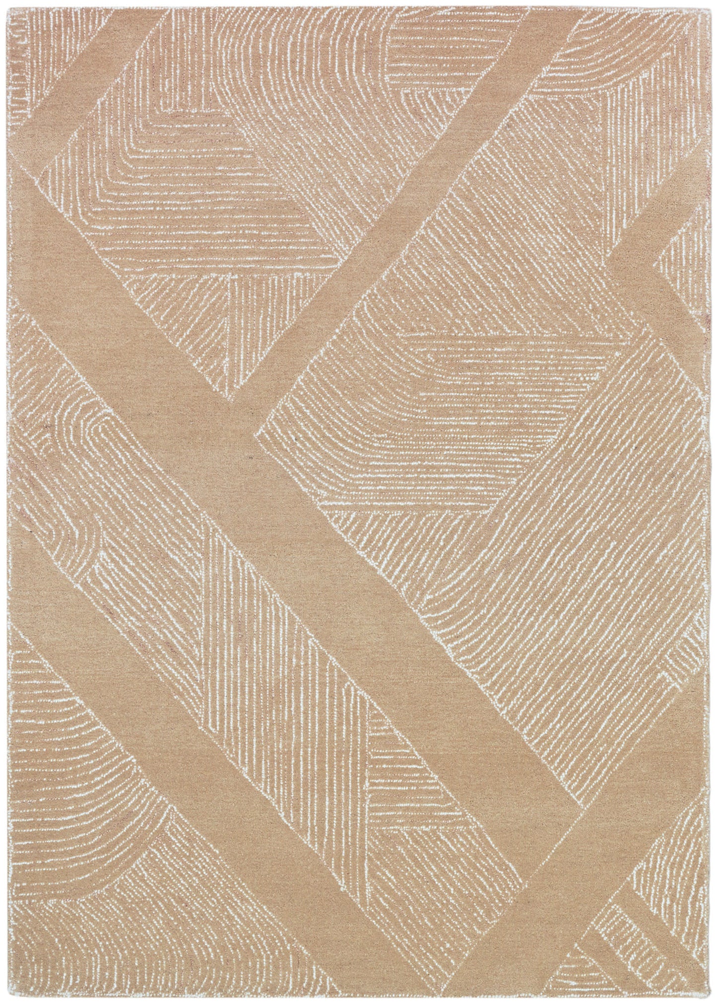 DKNY Pure Patterns PRN01 Camel Contemporary Hand Tufted Rug