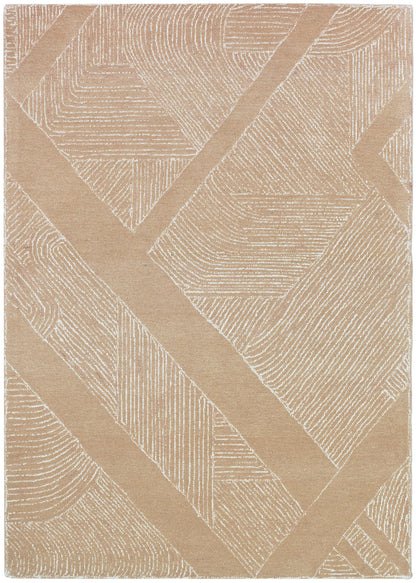 DKNY Pure Patterns PRN01 Camel Contemporary Hand Tufted Rug