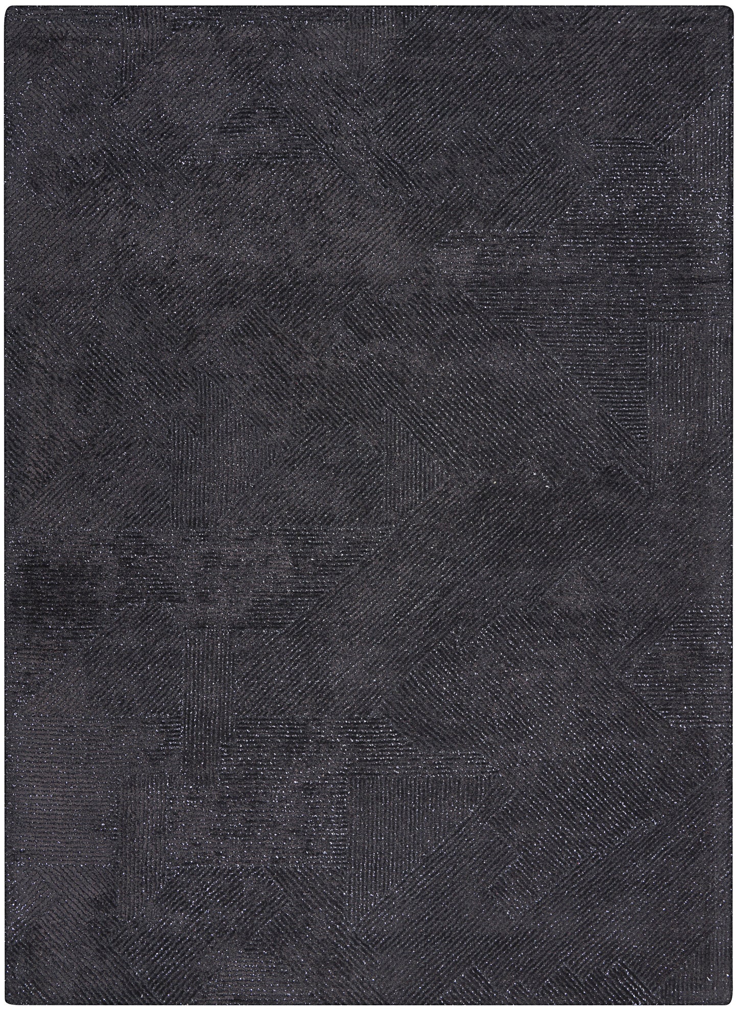 Michael Amini Ma30 Star SMR01 Black Contemporary Hand Tufted Rug