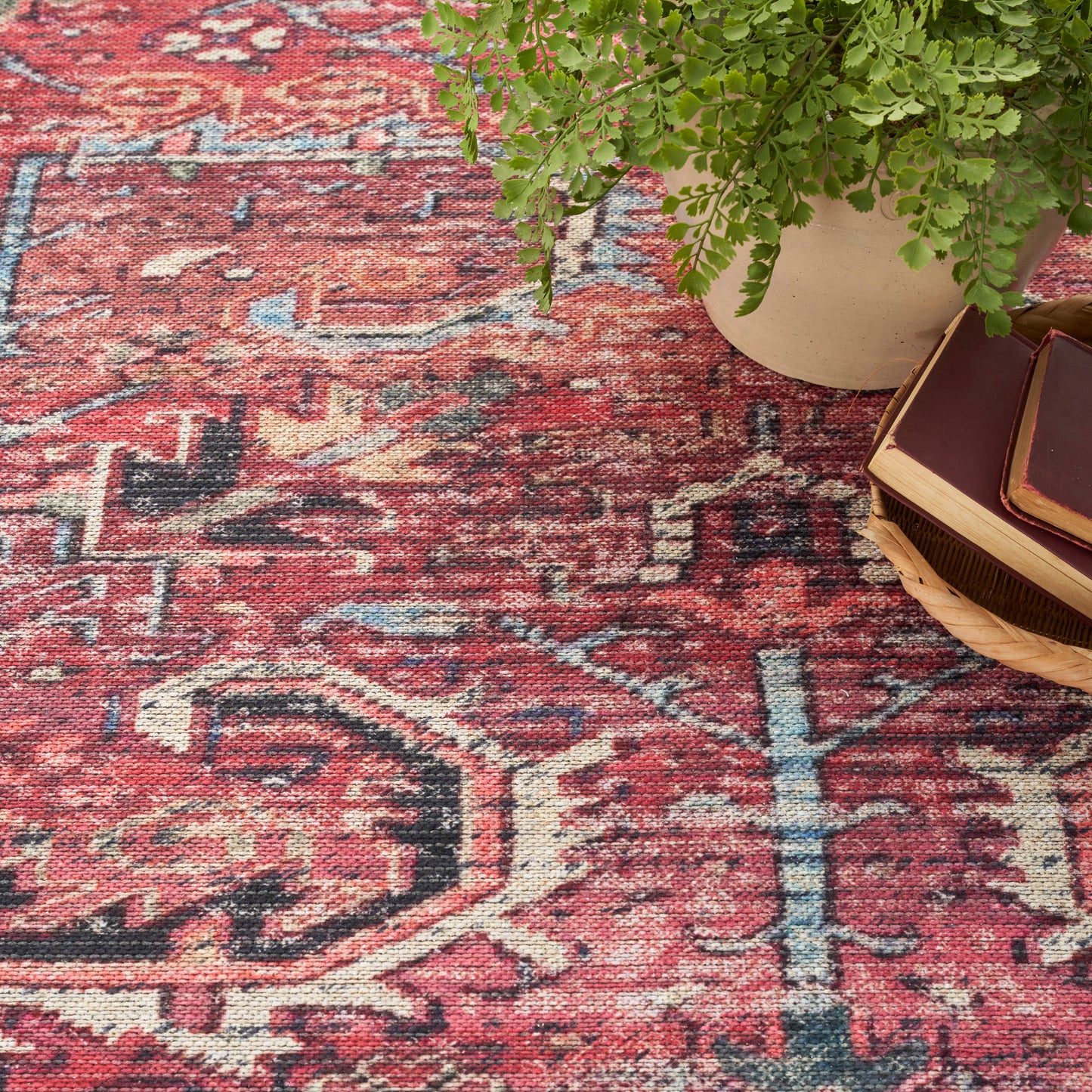 Nourison Home New Concept Washables  Brick  Traditional
