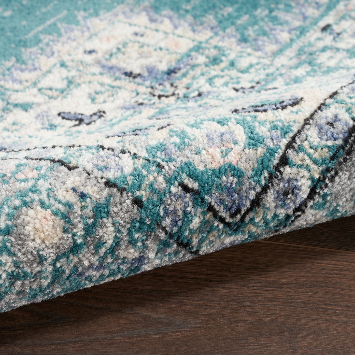 Nourison Home Passion  Turquoise Grey  Transitional