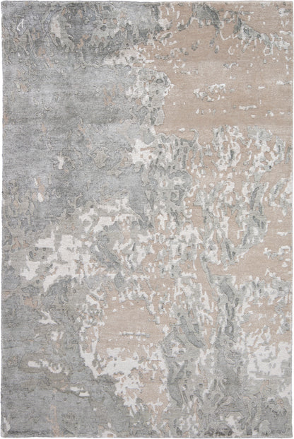 Nourison Home Silk Shadows SHA17 Sand Contemporary Hand Knotted Rug