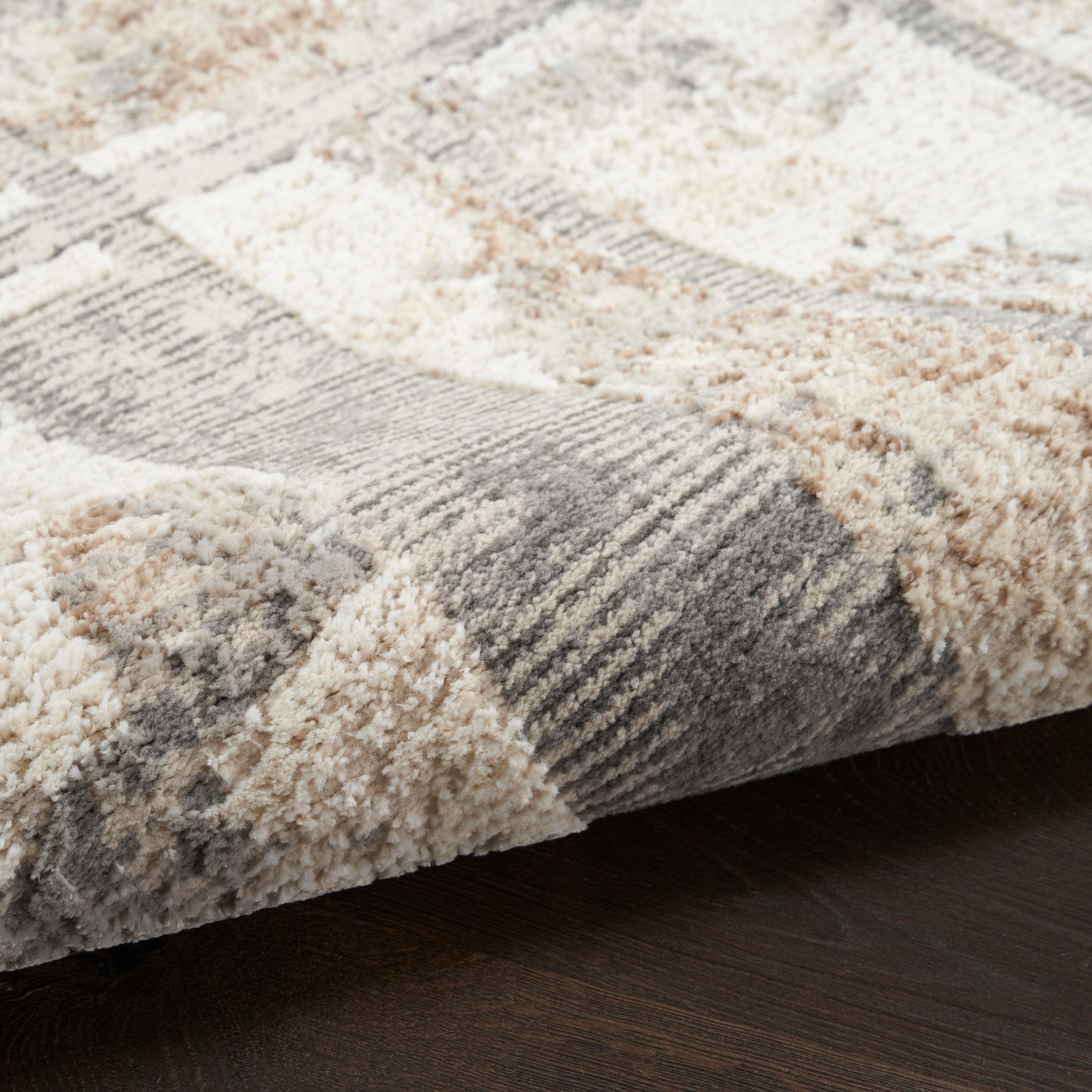 Nourison Home Sustainable Trends  Ivory Multicolor  Contemporary