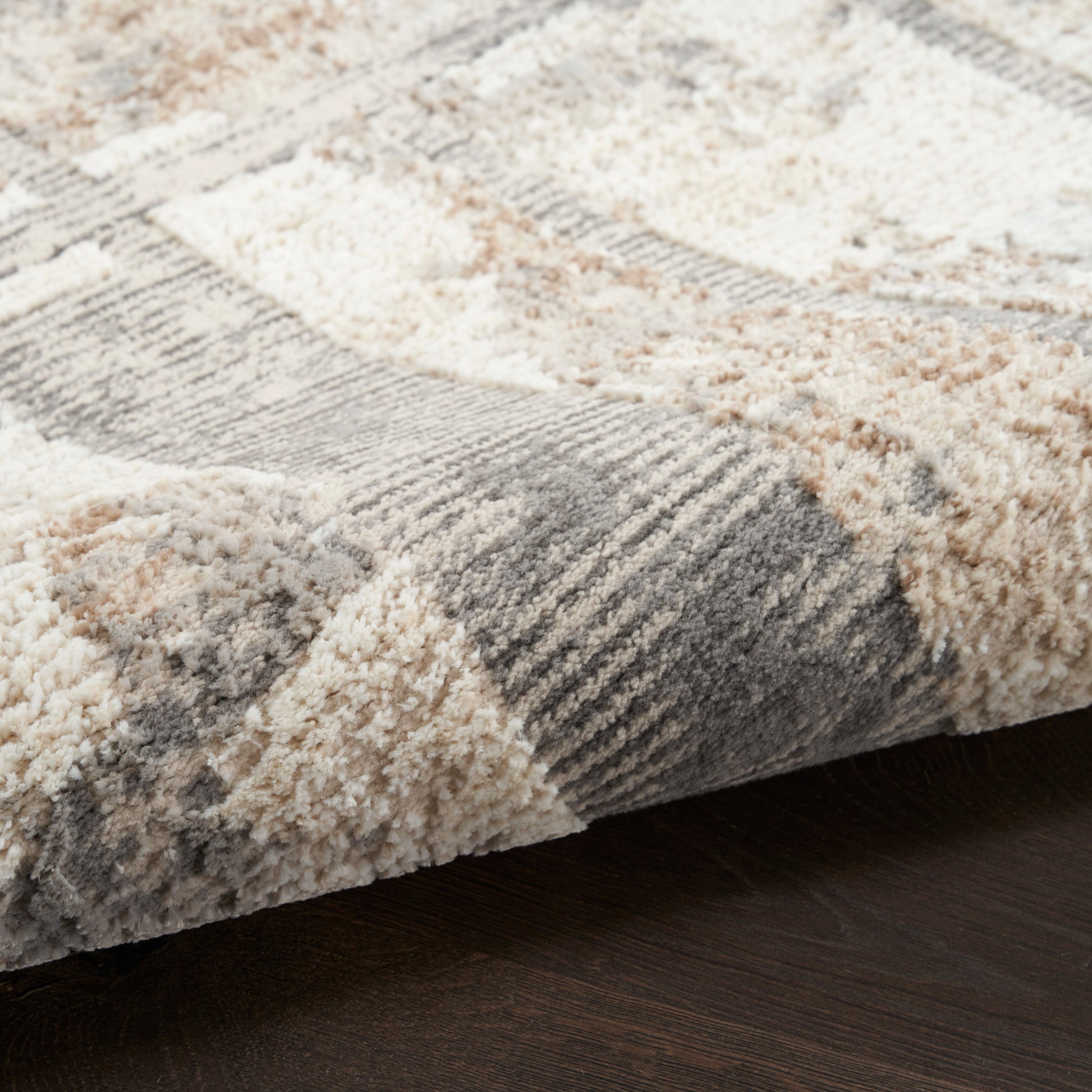 Nourison Home Sustainable Trends  Ivory Multicolor  Contemporary