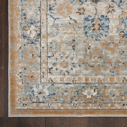 Nourison Home Quarry  Grey Light Blue  Traditional