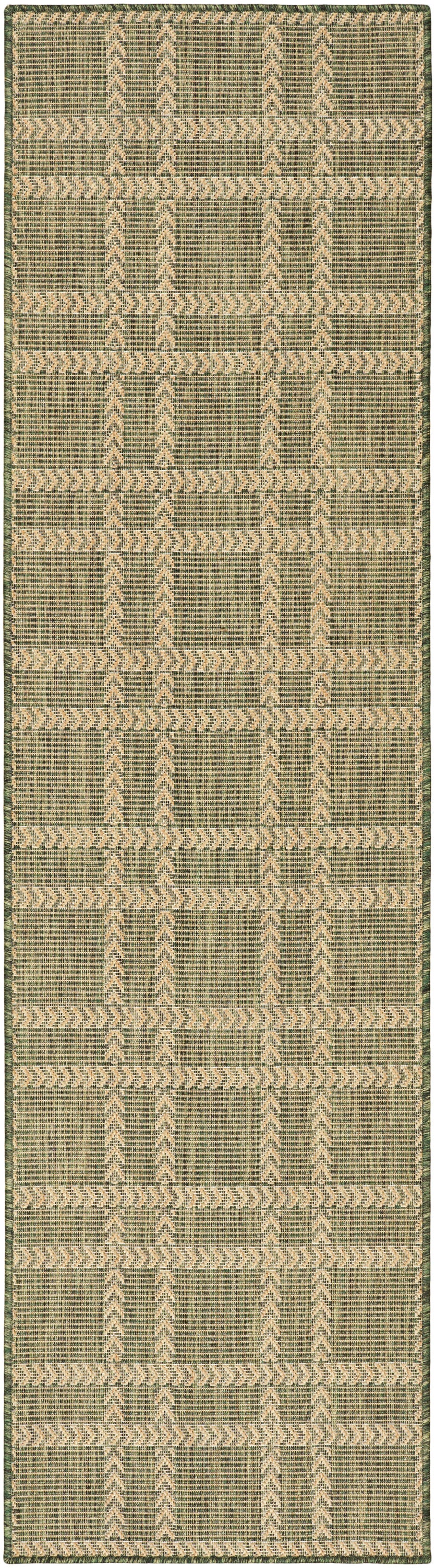 Nourison Home Horizon Indoor/Outdoor HOZ04 Green Contemporary Power-loomed Rug
