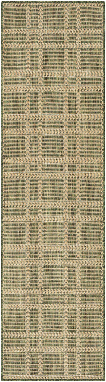 Nourison Home Horizon Indoor/Outdoor HOZ04 Green Contemporary Power-loomed Rug
