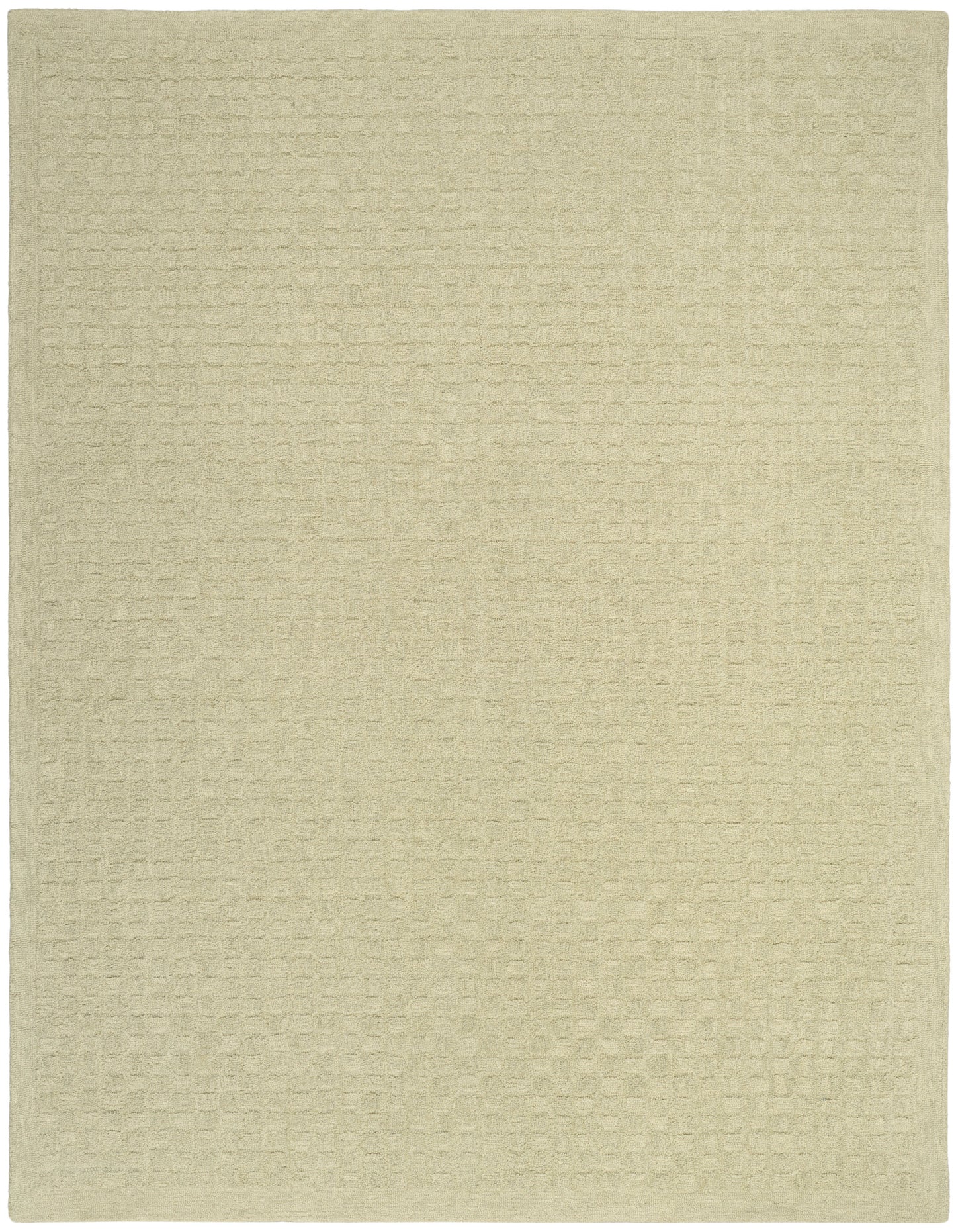 DKNY Pure Grids PGR01 Light Green Contemporary Hand Tufted Rug