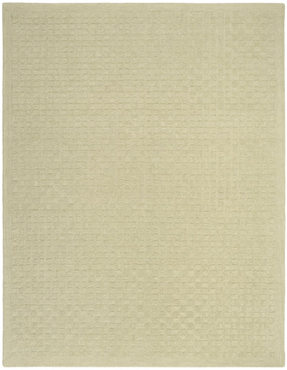 DKNY Pure Grids PGR01 Light Green Contemporary Hand Tufted Rug