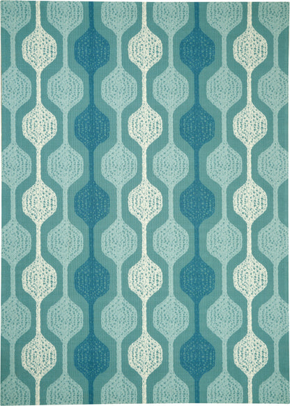 Waverly Sun N Shade  Aqua  Contemporary