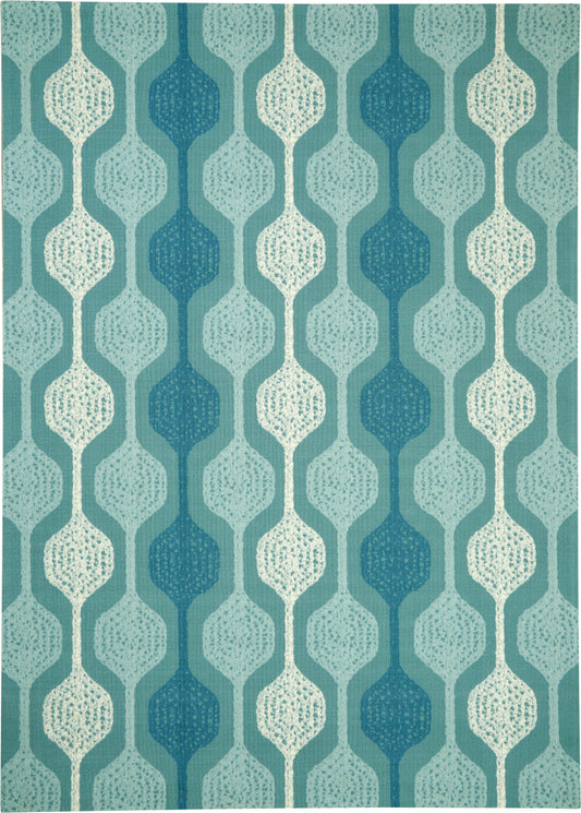 Waverly Sun N Shade  Aqua  Contemporary