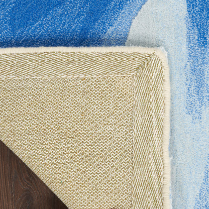 Nourison Home Prismatic  Blue Multicolor  Contemporary