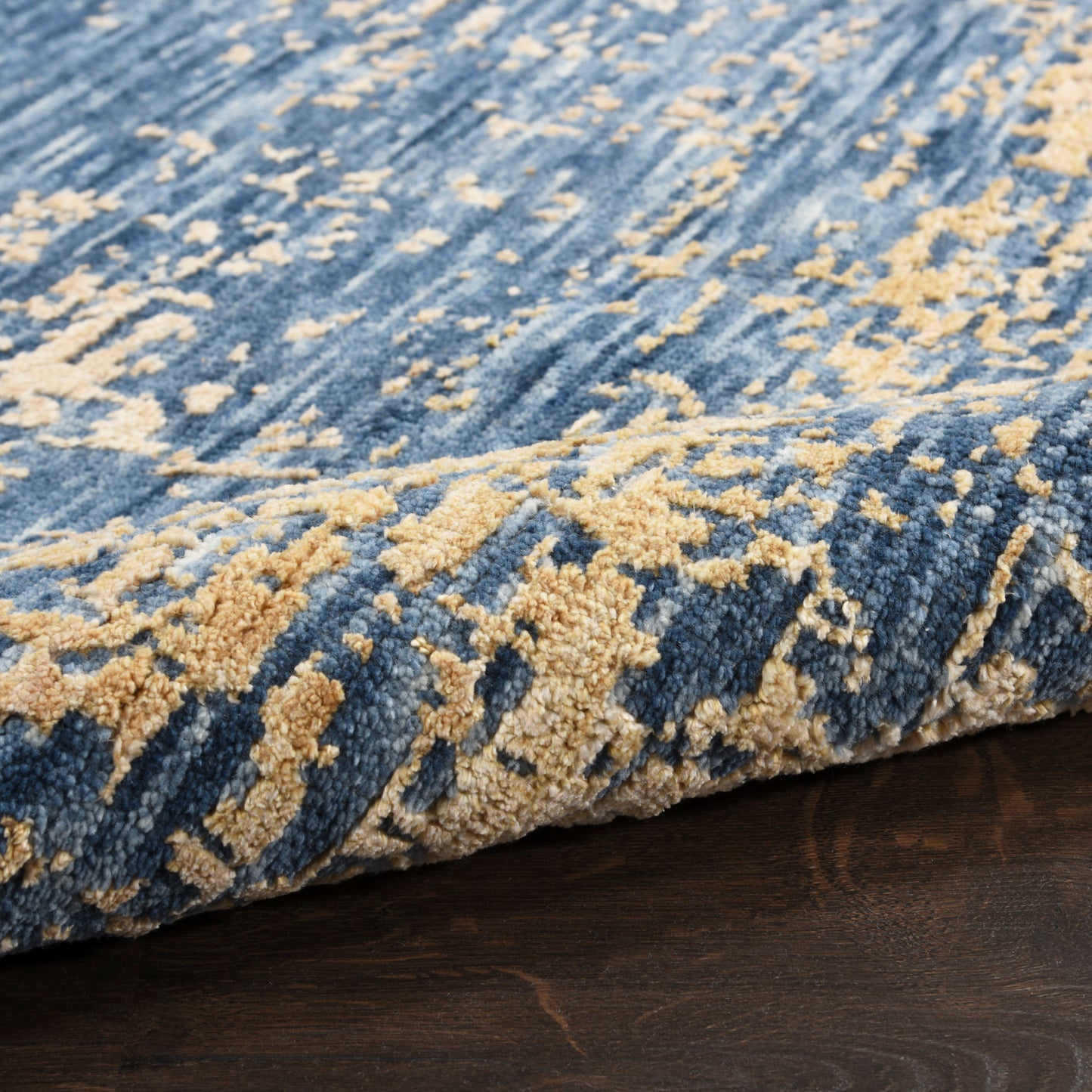 Nourison Home Luna  Dark Blue Mocha  Contemporary